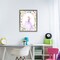 Stupell Industries Purple Princess with Pearl Border Floating Frame, design by Christine Simpson Art